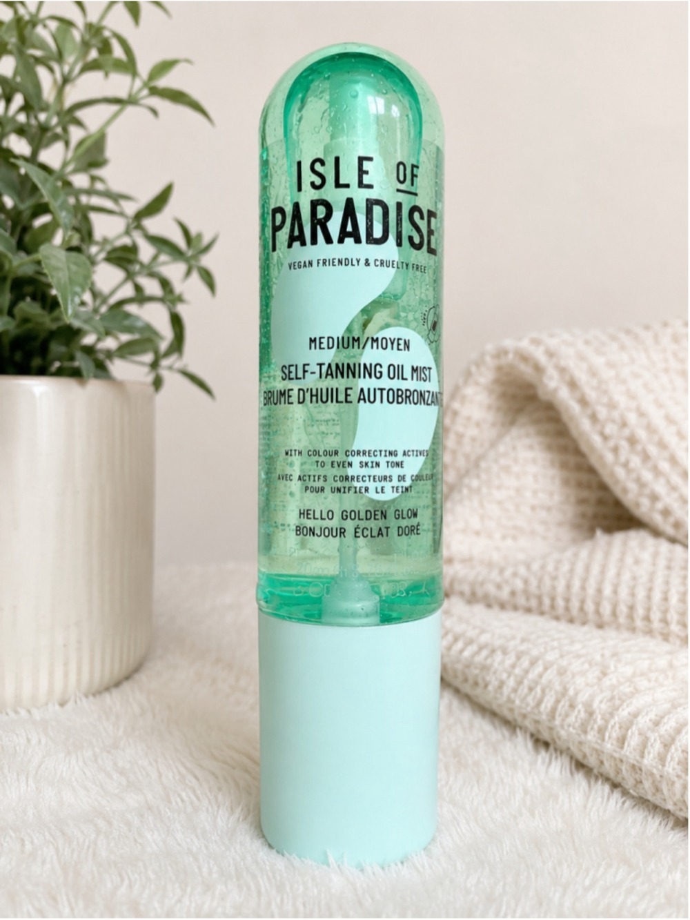 Isle of Paradise Medium Self-Tanning Oil Mist New Vegan Cruelty-Free